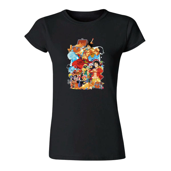 Playera Mujer Anime One piece Piratas 000350N