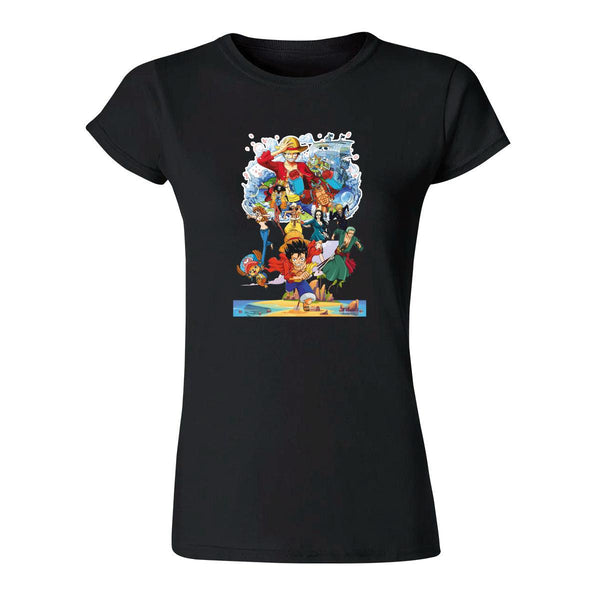 Playera Mujer Anime One piece Piratas 000355N