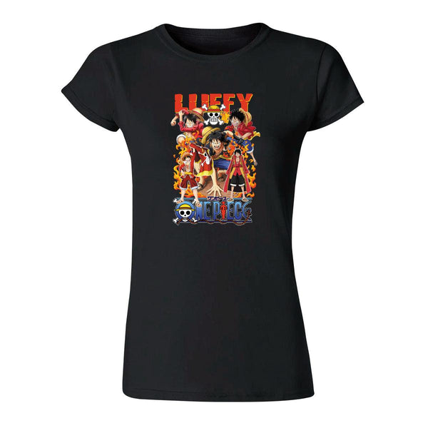 Playera Mujer Anime One piece Monkey D Luffy 000364N