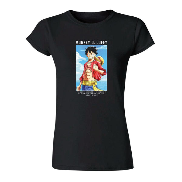 Playera Mujer Anime One piece Monkey D Luffy 000377N