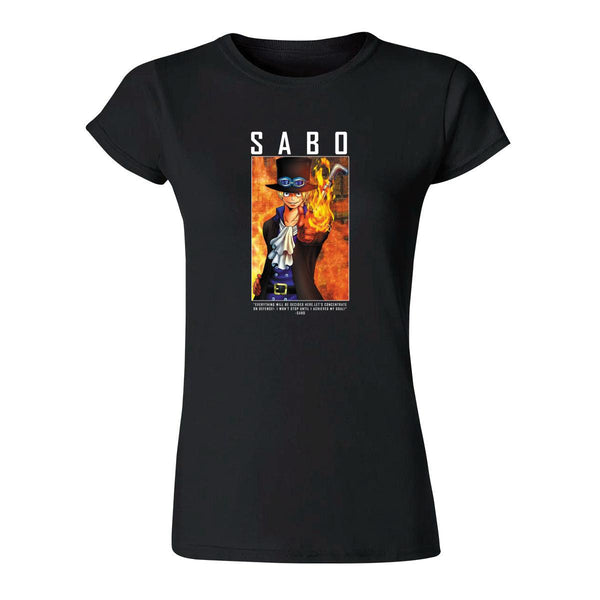 Playera Mujer Anime One piece Sabo 000392N