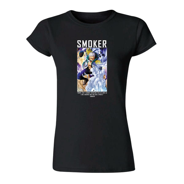 Playera Mujer Anime One piece Smoker 000395N