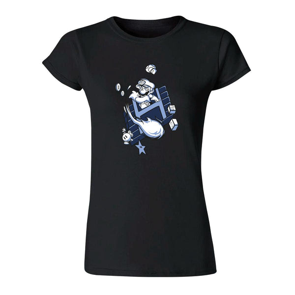 Playera Mujer Anime Mario Bros Fuego 000415N