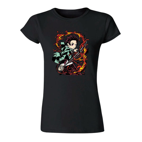 Playera Mujer Anime Demon Slayer Tanjiro Kamado 000427N