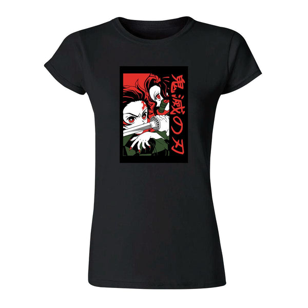 Playera Mujer Anime Demon Slayer Tanjiro Nezuko 000558N