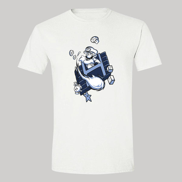 Playera Hombre Anime Mario Bros Fuego 000415B