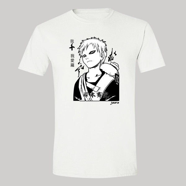 Playera Hombre Anime Naruto Gaara 000449B