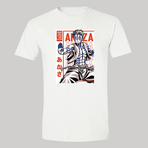 Playera Hombre Anime Demon Slayer Akaza 000576B