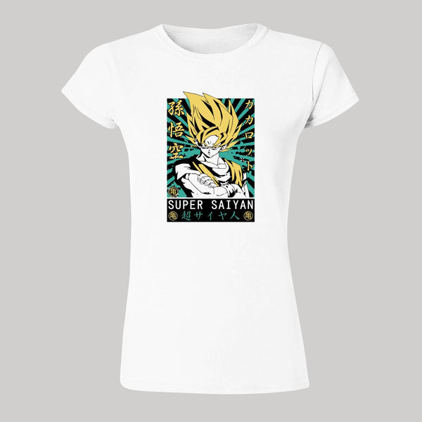 Playera Mujer Anime Dragon Ball Super Saiyajin 000172B