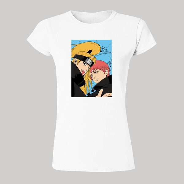 Playera Mujer Anime Naruto Deidara Sasori 000205B