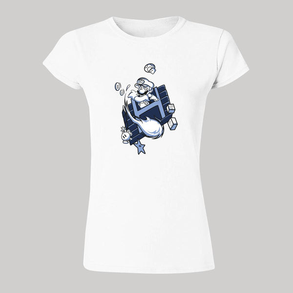 Playera Mujer Anime Mario Bros Fuego 000415B