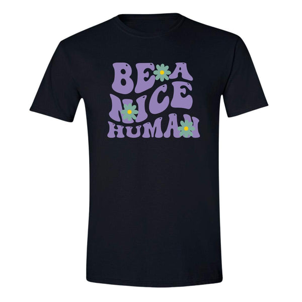 Playera Hombre Boho Frases Be a nice human 263N