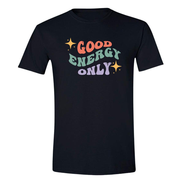 Playera Hombre Boho Frases Good energy only 275N