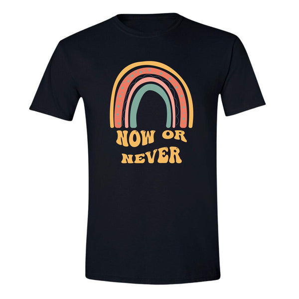 Playera Hombre Boho Frases Now or never 278N