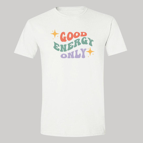 Playera Hombre Boho Frases Good energy only 000275B