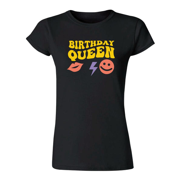 Playera Mujer Boho Frases Birthday queen 000253N