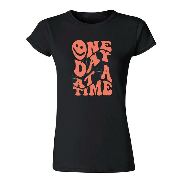 Playera Mujer Boho Frases One day at a time 000274N