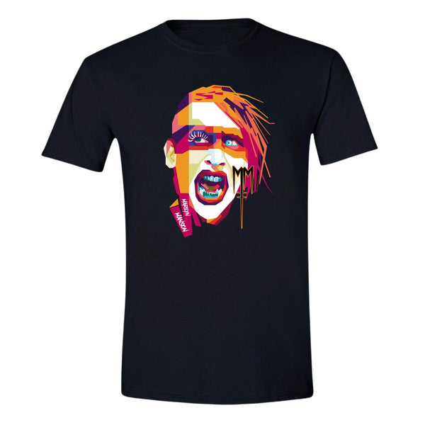 Playera Hombre Rock Marilyn Manson Ilustración 934N