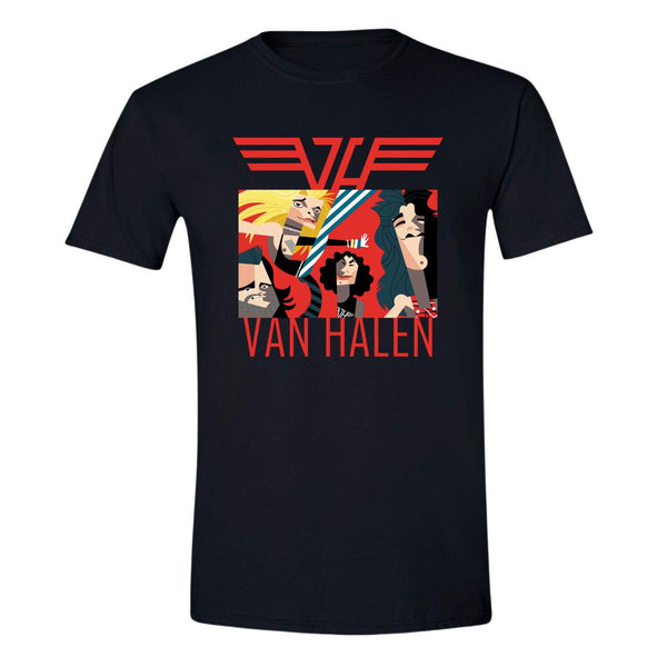 Playera Hombre Rock Van Halen Póster 1007N