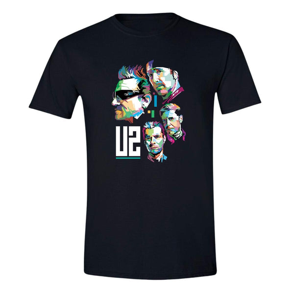 Playera Hombre Rock U2 Ilustración 1021N