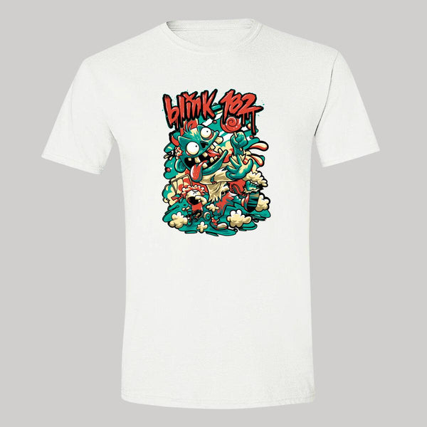 Playera Hombre Rock Blink-182 Ilustración Zombie 870B