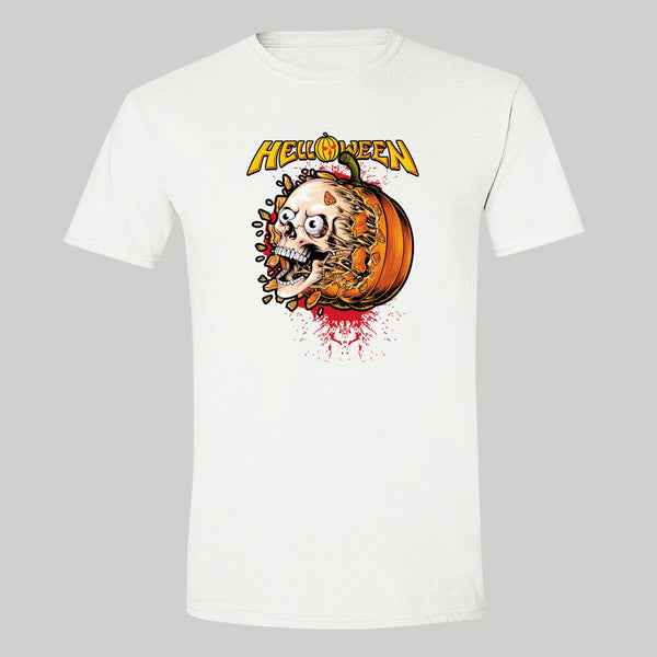 Playera Hombre Rock Helloween Póster Calavera 895B