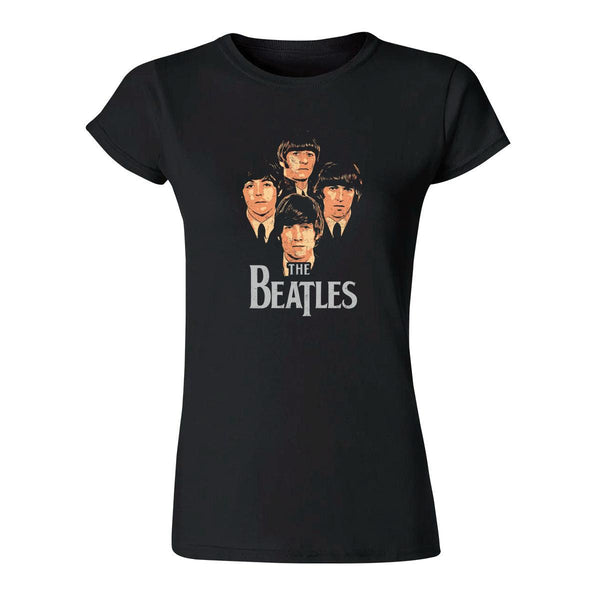 Playera Mujer Rock Beatles John Paul George Ringo 000605N