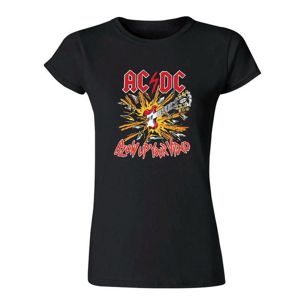 Playera Mujer Rock AC/DC Blow up your video 000609N