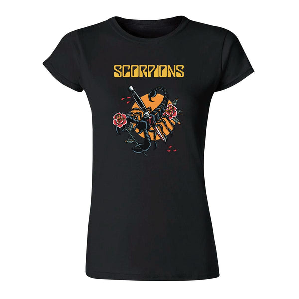 Playera Mujer Rock Scorpions Knife 000618N