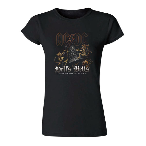 Playera Mujer Rock AC/DC Hells bells 838N