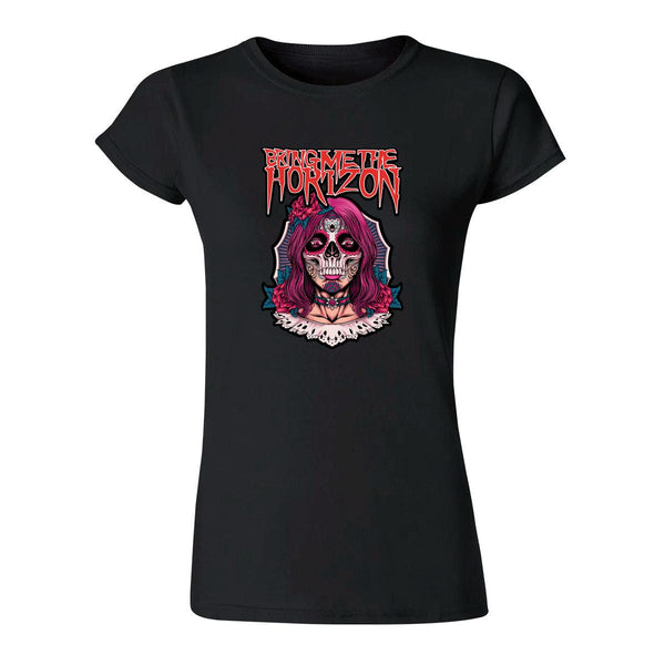 Playera Mujer Rock Bring me the horizon Calavera 861N