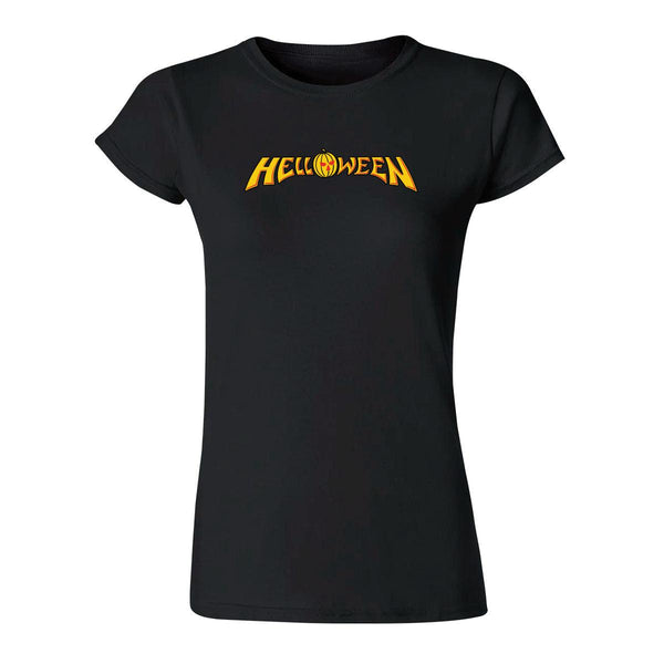 Playera Mujer Rock Helloween Logo 894N