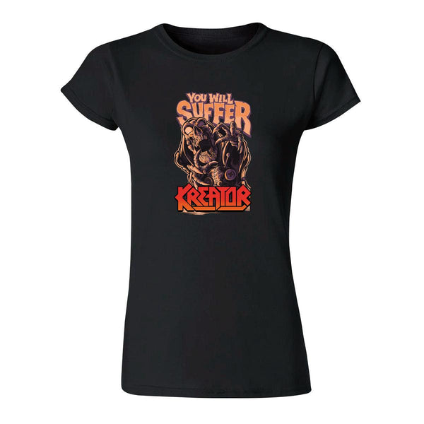 Playera Mujer Rock Kreator You will suffer 904N