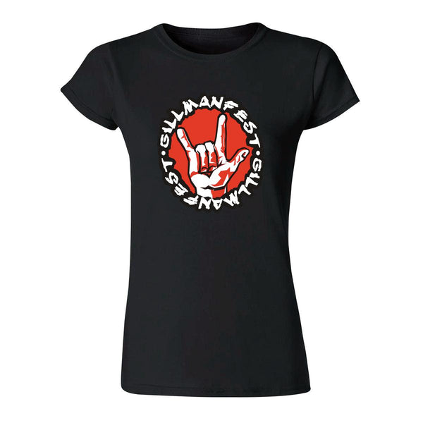 Playera Mujer Rock Gilmanfest Logo 909N