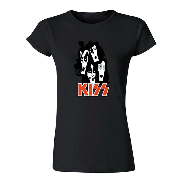 Playera Mujer Rock Kiss Ilustración 928N