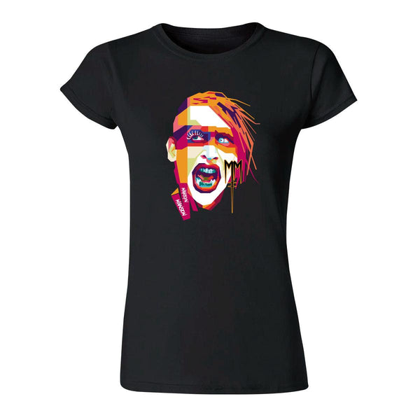 Playera Mujer Rock Marilyn Manson Ilustración 934N