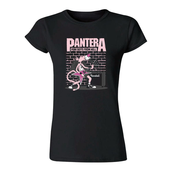 Playera Mujer Rock Pantera Pink boys from hell 964N