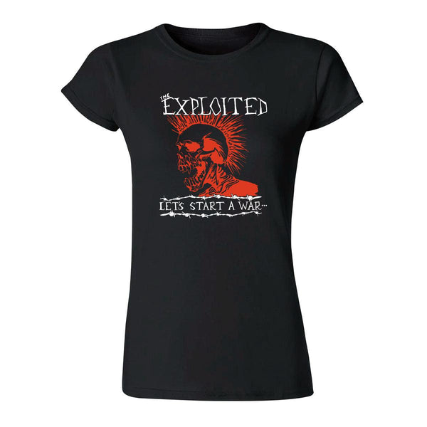 Playera Mujer Rock The Exploited Let's star a war 1001N