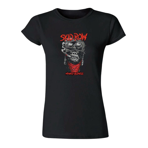 Playera Mujer Rock Skid Row Monkey Business 1014N