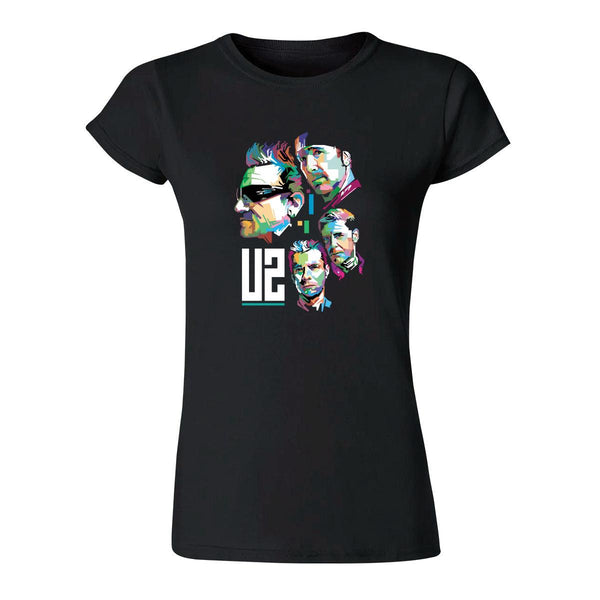 Playera Mujer Rock U2 Ilustración 1021N