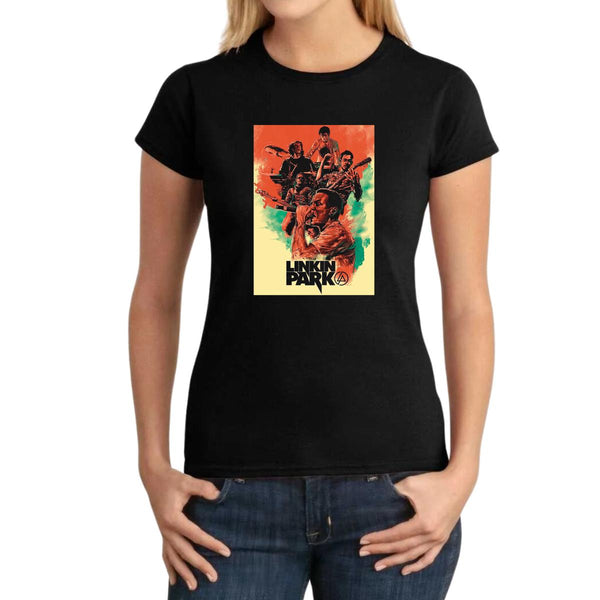 Playera Mujer Rock Linkin Park Ilustración 1166