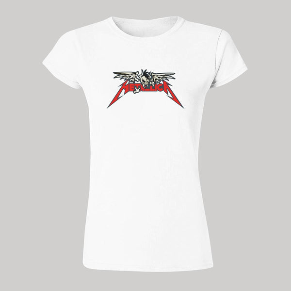 Playera Mujer Rock Metallica Logo Skull 724B