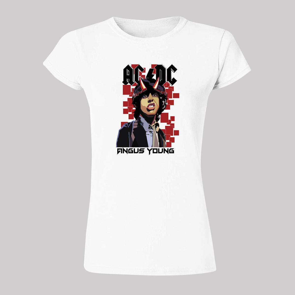 Playera Mujer Rock AC/DC Angus young 842B – Redberry