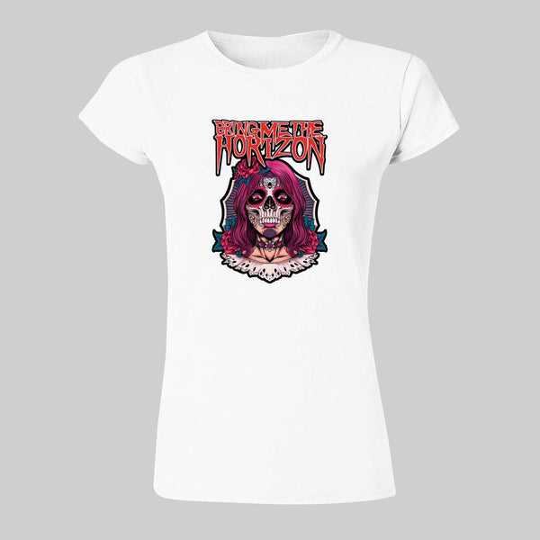 Playera Mujer Rock Bring me the horizon Calavera 861B