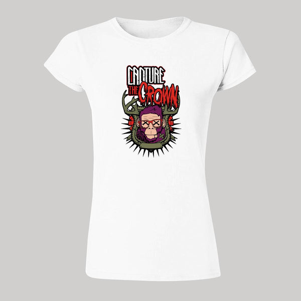 Playera Mujer Rock Capture the crown Sticker Mono 875B