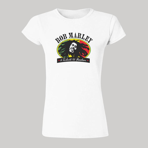 Playera Mujer Rock Bob Marley A tribute to freedom 883B