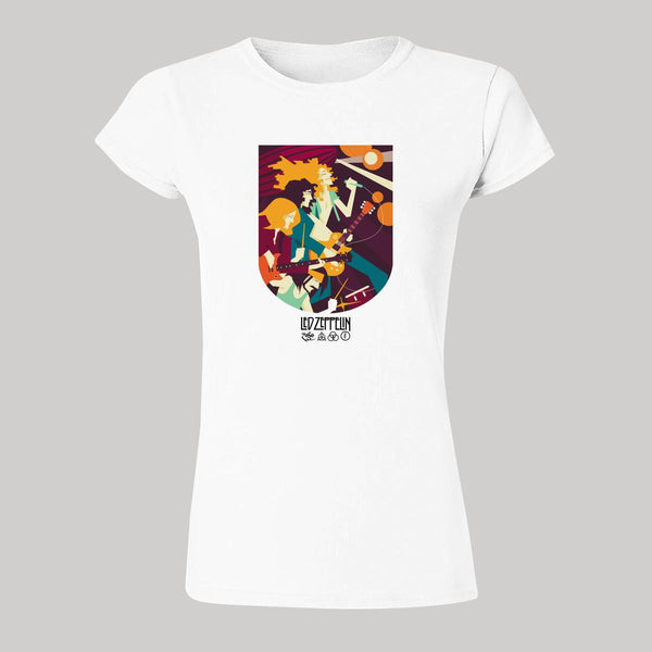 Playera Mujer Rock Led Zeppelin Ilustración 943B