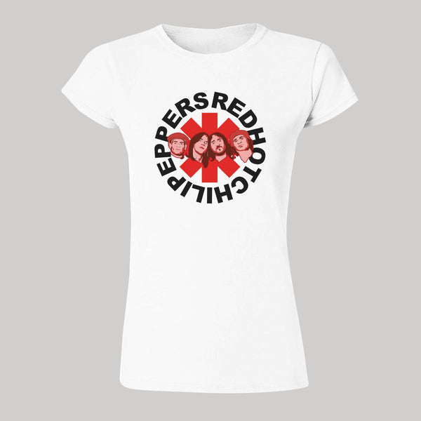 Playera Mujer Rock Red Hot Chili Peppers Rostros 972B