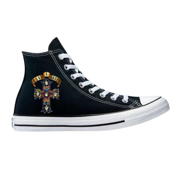 Tenis Converse Chuck Taylor All Star Bota Guns N Roses 615N