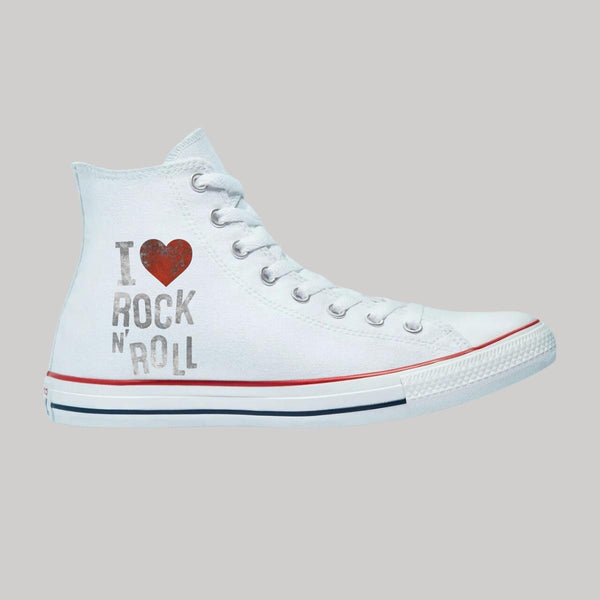 Tenis Converse Chuck Taylor All Star Bota I Love Rock 613B